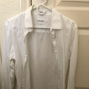 Calvin Klein CK long sleeved dress shirt slim fit